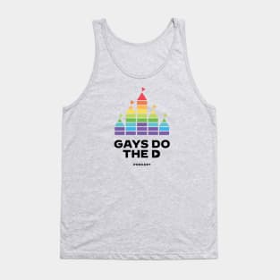 Gays Do the D Logo (Black Text) Tank Top